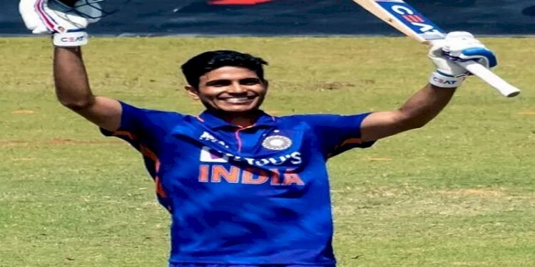 Shubman Gill scored his maiden century in international cricket